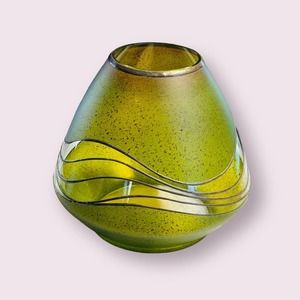 VLASTA VOBORNIKOVA MIRACLE STUDIO CZECH ART GLASS CONTEMPORARY VASE SIGNED